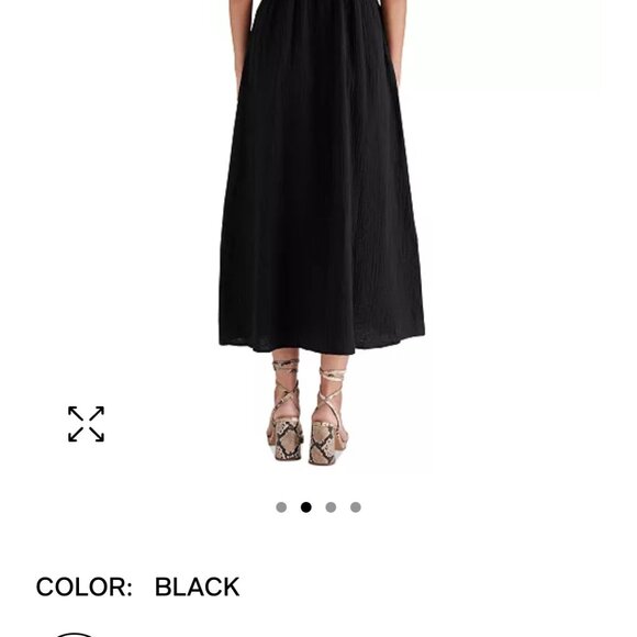 STEVE MADDEN Women's Taryn Cotton Gauze Midi Dress - Picture 4 of 7